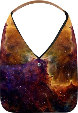 Generic Stars Nebula Reusable Lightweight Grocery Bags - Foldable Into Compact Pouch, Washable & Sturdy, Multipurpose for Shopping and Travel