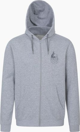 Mountain Warehouse Mens Mountain Warehouse Mens Spirit Of Adventure Full Zip Hoodie - Grey - Size: 42