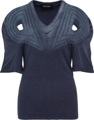 Kiko Kostadinov T-shirt Celritatem imbottito con scollo a V - Blu