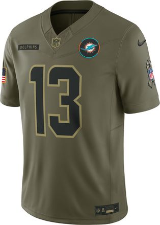 Nike Dan Marino Miami Dolphins Salute to Service Retired Nike Mens Dri-FIT NFL Limited Jersey in Brown | SSLM2DHA3G-AY6