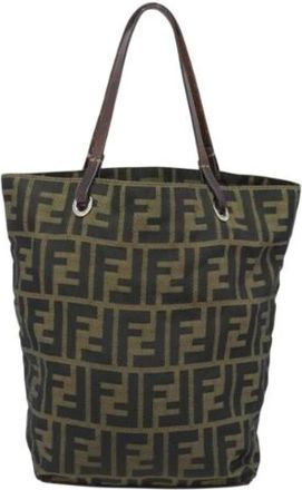 Fendi Pre-owned Leren Tote Bag - Dames - Vintage Shopper - Bruin - ONE Size - Leer - Vintage