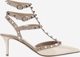 Valentino Garavani Off White Rockstud Heels