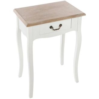 Atmosphera Comodino Chrysa bianco H65,5cm Atmosphera cr&eacute;ateur dint&eacute;rieur