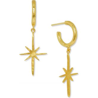 Ottoman Hands Northern Star Hoop Earrings in Brass at Nordstrom