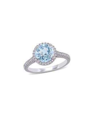 Rina Limor 14K 1.88 Ct. Tw. Diamond & Aquamarine Ring