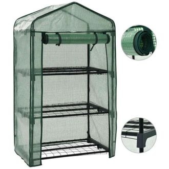 vidaXL Mini Invernadero De 3 Niveles 69x49x125 Cm Vidaxl