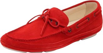 Hogan Schoenen, Heren, Rood, 42 EU, Glove Moccasin Met Strik