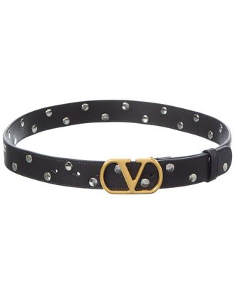 Valentino Vlogo Signature Leather Belt