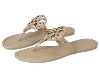 Tory Burch Miller Sandal Womens Shoes Oyster : 5.5 M, Leather