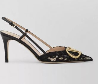 Valentino Garavani lace slingback pumps