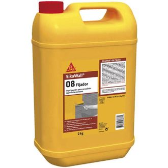 Sika Wall 08 Fijador, Imprimacion Para Fijar Superficies Porosas, 2kg, Blanco - Sika