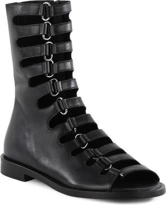 Seychelles Mainstage Strappy Buckle Boot in Black at Nordstrom, Size 9.5
