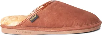 Old Friend Footwear Mens Scuff Slipper In Chestnut
