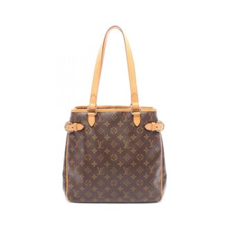 Louis Vuitton Brown Monogram Coated Canvas Leather Handbag Tote Bag (Pre-Owned)