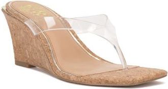 Vince Camuto Cianna Wedge Sandal in Clear at Nordstrom, Size 6.5