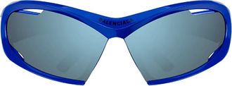 Balenciaga Bb 0318S Zonnebril - Dames - Zonnebrillen - Blauw - ONE Size - Accessoires