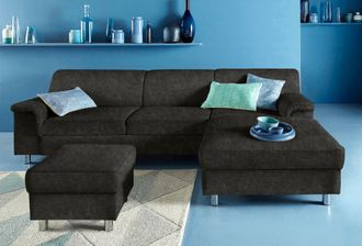 Inosign Ecksofa »Jamie, modern und elegant, Fusshöhe 9cm, L-Form,« wahlweise mit Bettfunktion