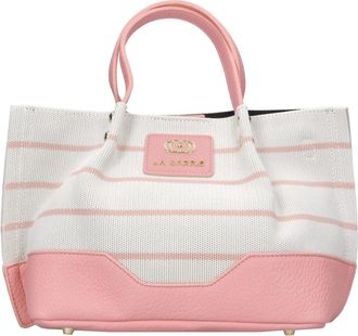 La Carrie Stripes Bag - Dames - Shoppers - Roze - ONE Size - Leer - Tassen