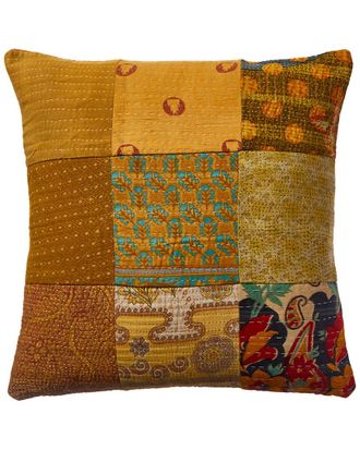 Melange Home M&eacute;lange Home Toe Overdye Kantha Pillow Cover