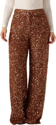 Harper & Yve Dames, Broeken, Bruin, Maat: S