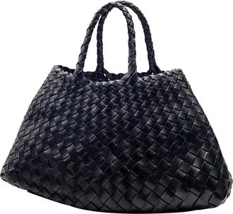 Dragon Diffusion Womens Handbag Santa Croce Black Leather Handbags Hand Bags