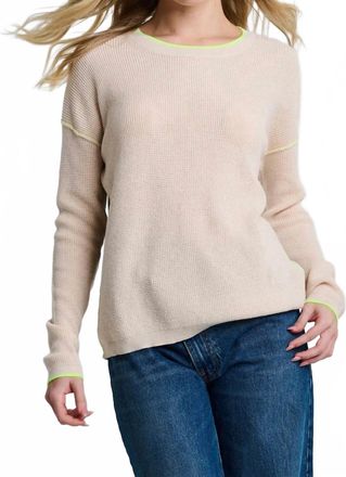 Lisa Todd Around Town Sweater In Sheepskin/platinum