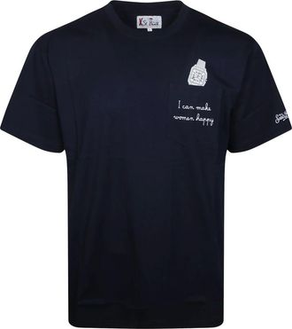 MC2 Saint Barth Connor T-Shirt - Heren - Tops - Blauw - Maat: S Katoen