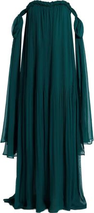 LEO LIN Abito lungo Camila con spalle scoperte - Verde