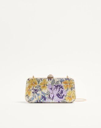 Valentino Garavani Minaudiere Valentino Garavani Carry Secrets con strass motivo Flowerism Donna MULTICOLOR/CRYSTAL UNI