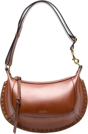 Isabel Marant Brown Oskan Moon shoulder bag