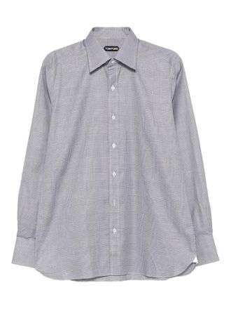 Tom Ford checked cotton shirt - Black