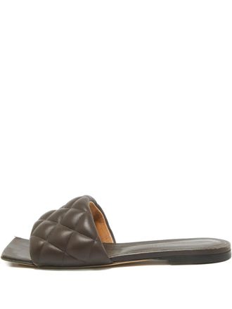 Bottega Veneta padded square-toe sandals - Brown