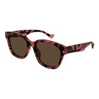 Gucci Gg 1430Sk Zonnebril - Heren - Zonnebrillen - Bruin - 57 MM - Nylon - Accessoires