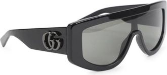 Gucci Sunglasses, unisex, Black, Size: ONE SIZE Rectangular Frame Sunglasses