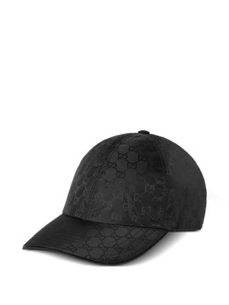 Gucci GG monogram baseball hat - Black