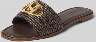 Steve Madden Slipper mit Logo-Detail Modell Kora in Dunkelbraun, Gr&ouml;&szlig;e 36