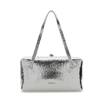 Jil Sander Silver Nappa Leather Goji Pillow Shoulder Bag
