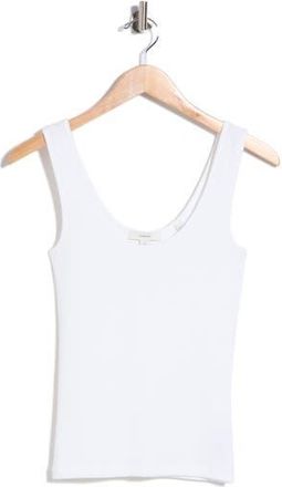 Vince Scoop Neck Tank in Optic White at Nordstrom Rack, Size X-Small