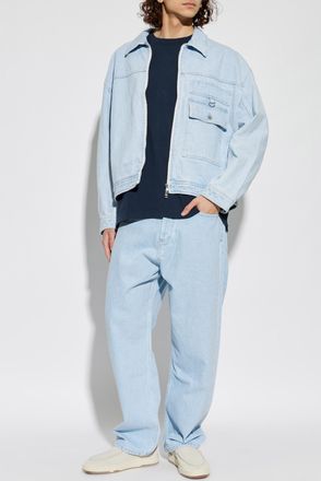 Maison Kitsun&eacute; Denim Jacket, Mens, Blue