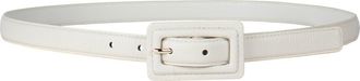Linea Pelle Pebbled Rectangular Buckle Belt in Oat at Nordstrom Rack, Size X-Large