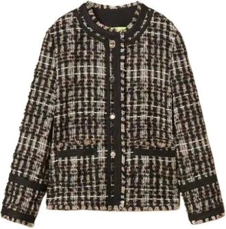Twinset Giacca Myfo in boucl&eacute; con bottoni gioiello - - Jackets - Donna - Beige - L