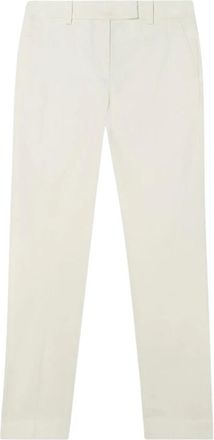Brooks Brothers Katoenen Chino - Dames - Slim Fit Broeken - Beige - M - Katoen - Broeken