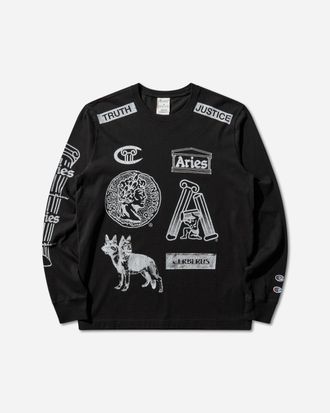 Champion Aries Sponsor Longsleeve T-Shirt Black