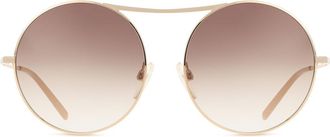 Ana Hickmann AH3194 08B Womens Sunglasses Gold Size 57