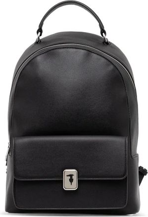 Trussardi Zaino in pelle con tasche - Nero