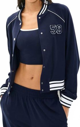 SPLITS59 Hayes Varsity Rigor Jacket In Indigo