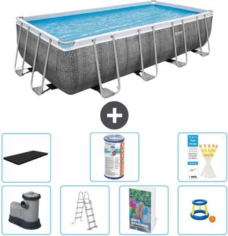 Bestway Piscina Bestway Power Steel Rectangular - 549x274x122 Cm - 8-piezas S541