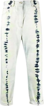 Balmain Straight Broeken - Heren - Straight fit broeken - Blauw - W33 - Leer - Broeken