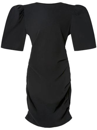 Isabel Marant Fitted Black Mini Dress with Ruched Detailing