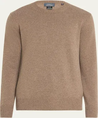 Bergdorf Goodman Mens Rib Baby Cashmere Pullover